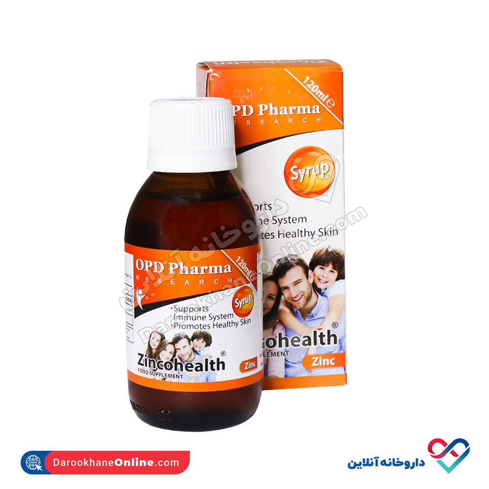 OPD-Pharma-Zincohealth.jpg شربت زینکو هلث او پی دی فارما 120 میلی - Image 1